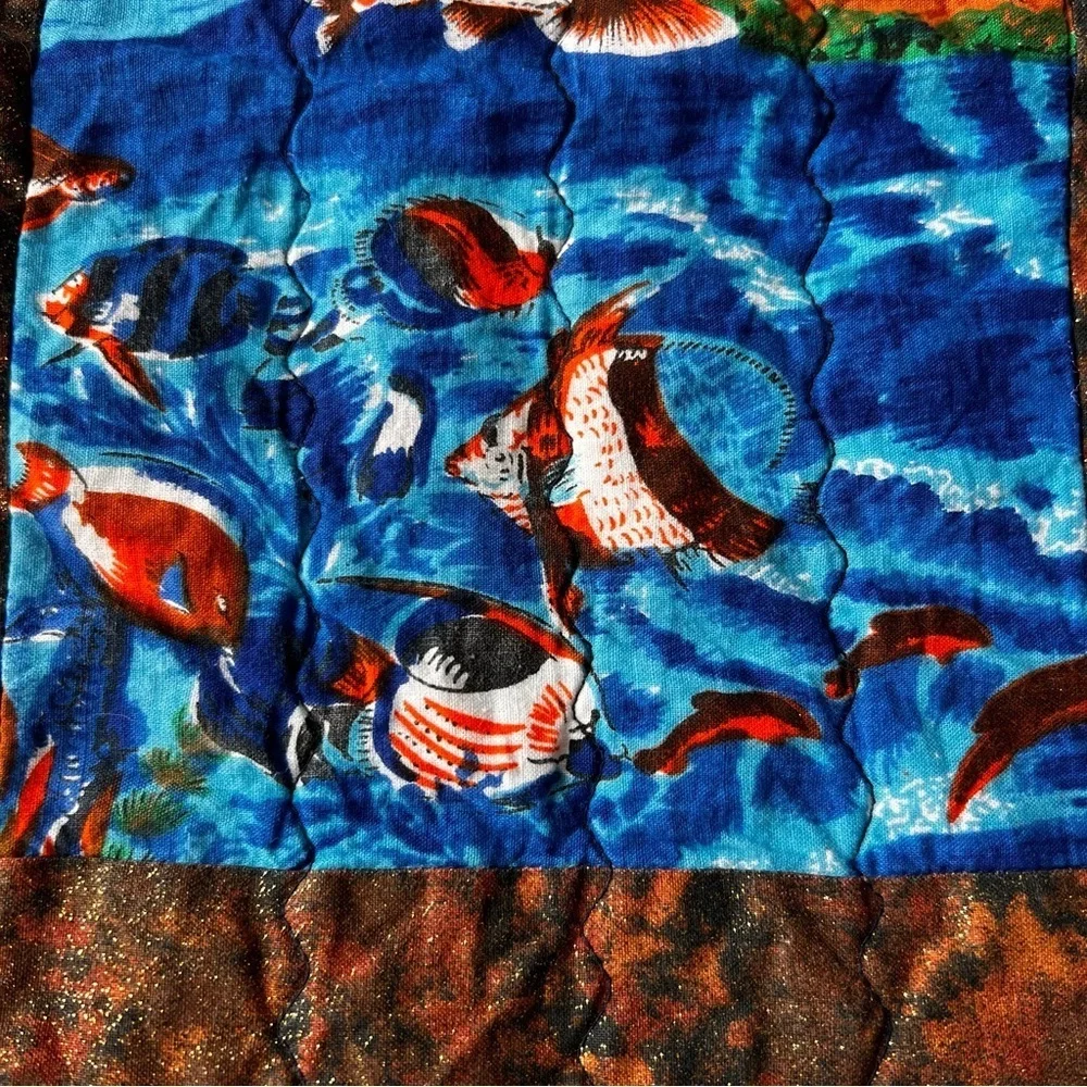 New 40”x60” Handmade Cotton Kids Quilt. Handmade Patchwork Kids Quilt.